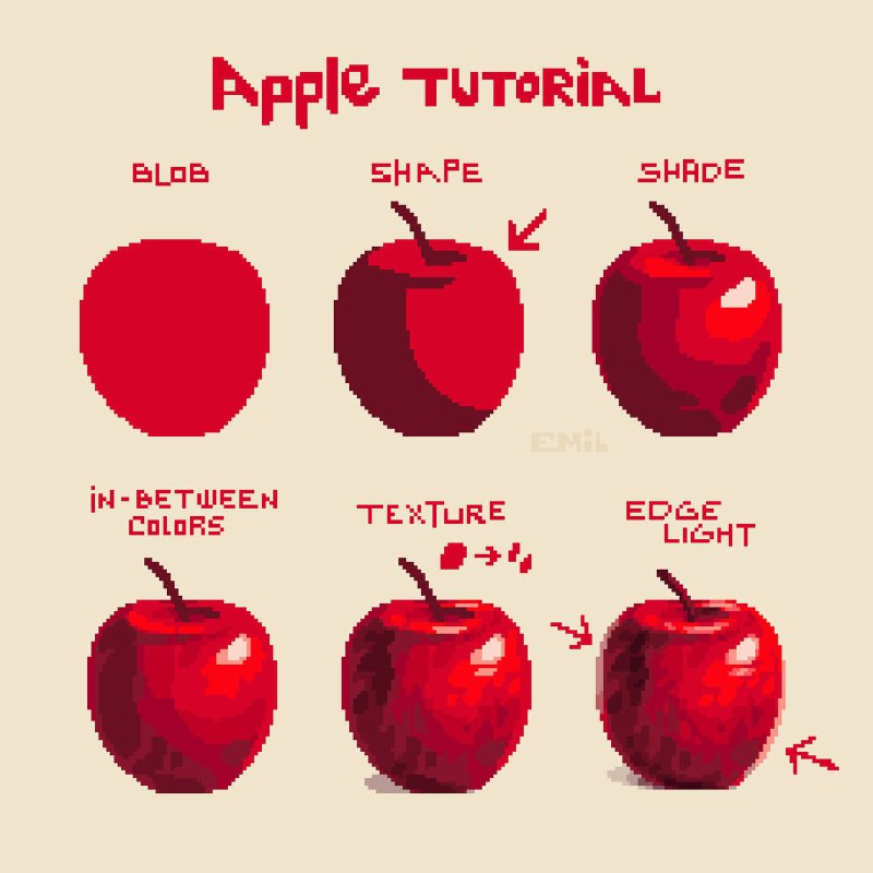 像素绘画教学 by @EmilPixel